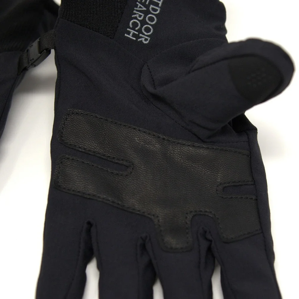 Outdoor Research Womens Black Sureshot Softshell Gloves Size Large